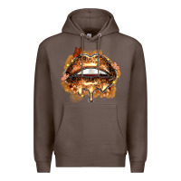 Coffee melanin lips Premium Hoodie - Zillion Design Studio