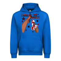 Cobalt I Have Two Moods Black and Red Sneakers Afro Girl Urban Hoodie - texasbilliewilder
