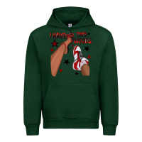 Forest Green I Have Two Moods Black and Red Sneakers Afro Girl Urban Hoodie - texasbilliewilder