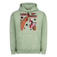 Pigment Oil Green I Have Two Moods Black and Red Sneakers Afro Girl Urban Hoodie - texasbilliewilder