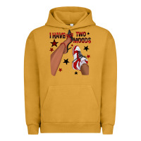 Pigment Peanut Butter I Have Two Moods Black and Red Sneakers Afro Girl Urban Hoodie - texasbilliewilder
