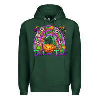 Sports Green Trick or Treat Halloween Rainbow Premium Hoodie - texasbilliewilder
