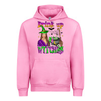 Fuchsia Pink drink up witches Urban Hoodie - Zillion Design Studio