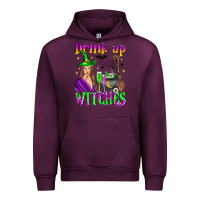 Mauve Wine drink up witches Urban Hoodie - Zillion Design Studio