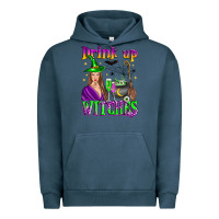 Pigment Midnight Navy drink up witches Urban Hoodie - Zillion Design Studio