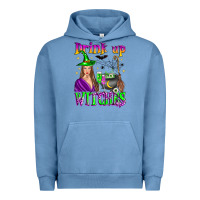 Pigment Pebble Blue drink up witches Urban Hoodie - Zillion Design Studio
