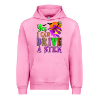 Fuchsia Pink yes i can drive a stick Urban Hoodie - Zillion Design Studio