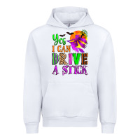 White yes i can drive a stick Urban Hoodie - Zillion Design Studio
