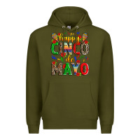 Army Green happy cinco de mayo Premium Hoodie - Zillion Design Studio