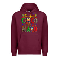 Burgundy happy cinco de mayo Premium Hoodie - Zillion Design Studio