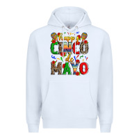 White happy cinco de mayo Premium Hoodie - Zillion Design Studio