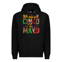 Black happy cinco de mayo Premium Hoodie - Zillion Design Studio