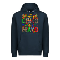 Navy happy cinco de mayo Premium Hoodie - Zillion Design Studio