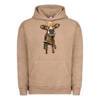 Pigment Burro heifer cow with cow bell Urban Hoodie - RanaPortraitStore