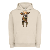 Pigment French Oak heifer cow with cow bell Urban Hoodie - RanaPortraitStore