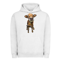 Pigment Lunar Rock heifer cow with cow bell Urban Hoodie - RanaPortraitStore