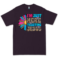 Plum im just here trusting jesus Premium Tee - CowhideDigitalArt