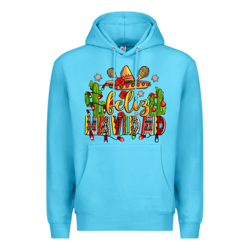 Feliz Navidad Premium Hoodie by Zillion Design Studio | Teevron