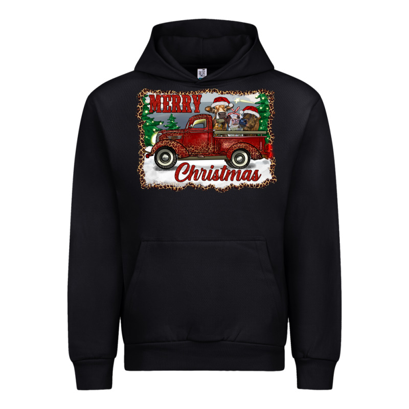 Christmas Truck With Cows Urban Hoodie by RanaPortraitStore | Teevron