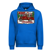 Cobalt christmas truck with cows Urban Hoodie - RanaPortraitStore