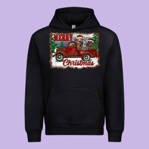 Christmas Truck With Cows Urban Hoodie Designed By Ranaportraitstore
