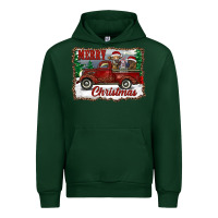 Forest Green christmas truck with cows Urban Hoodie - RanaPortraitStore