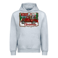 Heather Grey christmas truck with cows Urban Hoodie - RanaPortraitStore