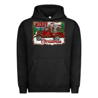 Pigment Black christmas truck with cows Urban Hoodie - RanaPortraitStore