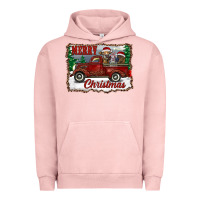 Pigment Salmon christmas truck with cows Urban Hoodie - RanaPortraitStore