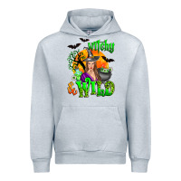 Heather Grey witchy and wild Urban Hoodie - Zillion Design Studio