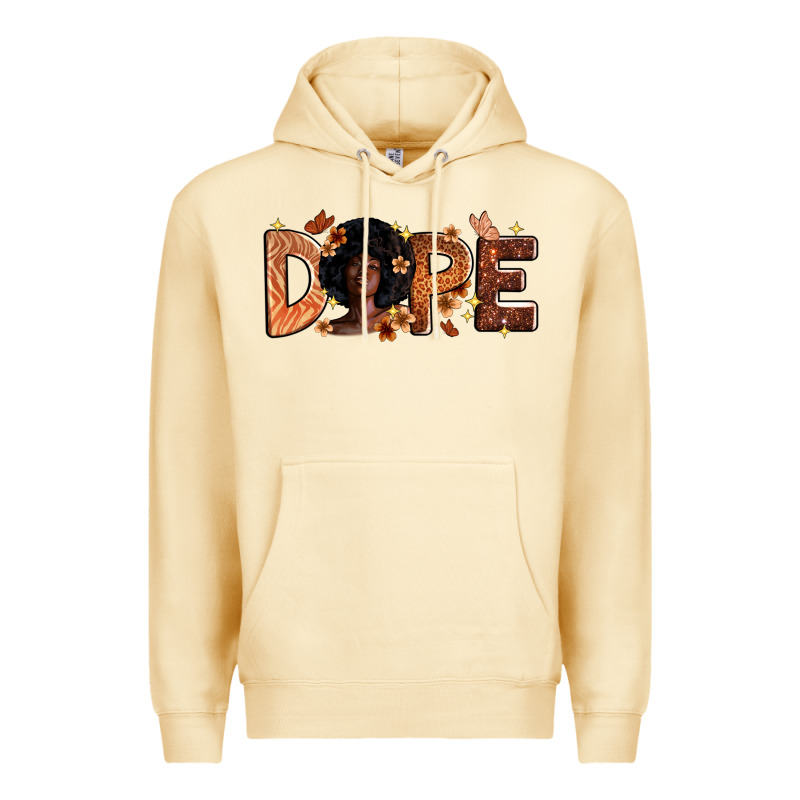 Dope Melanin Premium Hoodie by Zillion Design Studio | Teevron