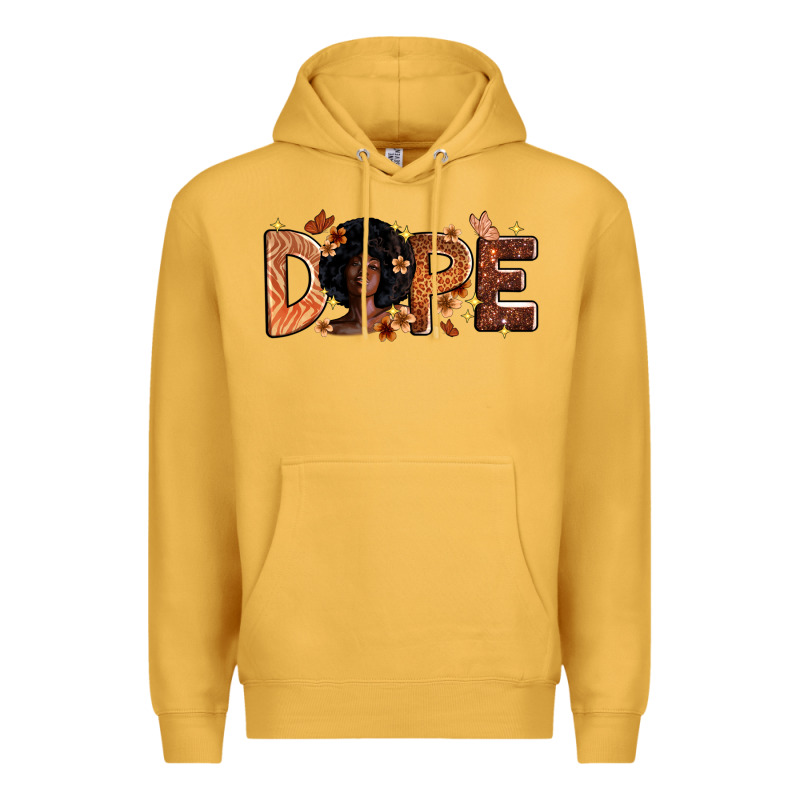 Dope Melanin Premium Hoodie by Zillion Design Studio | Teevron