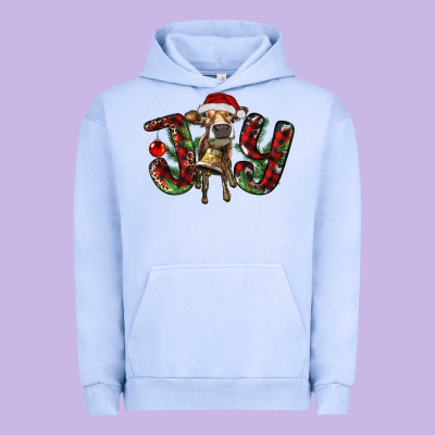 Christmas Joy With Heifer Urban Hoodie Designed By Ranaportraitstore