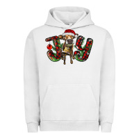 Pigment Lunar Rock christmas joy with heifer Urban Hoodie - RanaPortraitStore