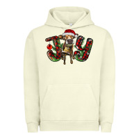 Pigment Pistachio christmas joy with heifer Urban Hoodie - RanaPortraitStore