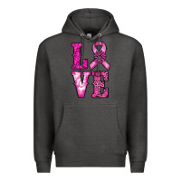 Charcoal Heather cancer love Premium Hoodie - RanaPortraitStore
