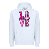 White cancer love Premium Hoodie - RanaPortraitStore