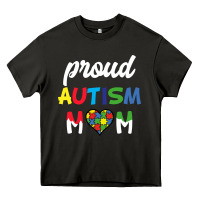 Asphalt Proud Autism Mom Mothers Day Gift Autism Awareness Heavy Core Tee - CowhideDigitalArt