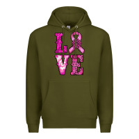 Army Green cancer love Premium Hoodie - RanaPortraitStore