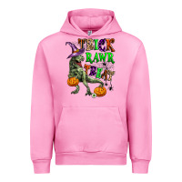Fuchsia Pink trick rawr treat Urban Hoodie - Zillion Design Studio
