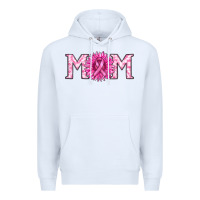 White breast cancer mom Premium Hoodie - RanaPortraitStore