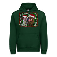 Forest Green christmas heifers Urban Hoodie - RanaPortraitStore