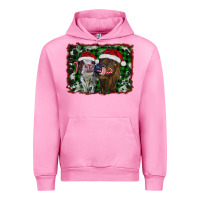 Fuchsia Pink christmas heifers Urban Hoodie - RanaPortraitStore