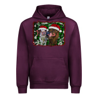 Mauve Wine christmas heifers Urban Hoodie - RanaPortraitStore
