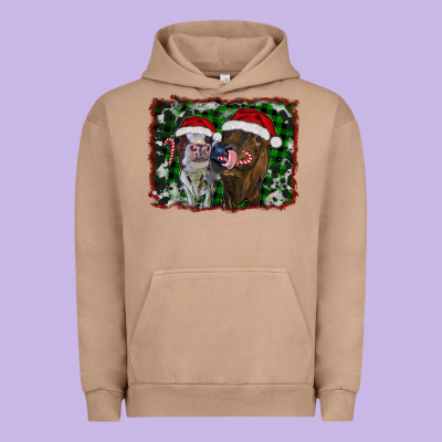 Christmas Heifers Urban Hoodie Designed By Ranaportraitstore