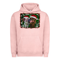 Pigment Salmon christmas heifers Urban Hoodie - RanaPortraitStore