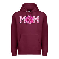 Burgundy breast cancer mom Premium Hoodie - RanaPortraitStore
