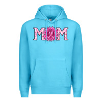 Ocean Blue breast cancer mom Premium Hoodie - RanaPortraitStore