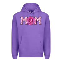 Purple breast cancer mom Premium Hoodie - RanaPortraitStore