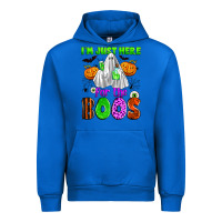 Cobalt i'm just here for the boos Urban Hoodie - Zillion Design Studio